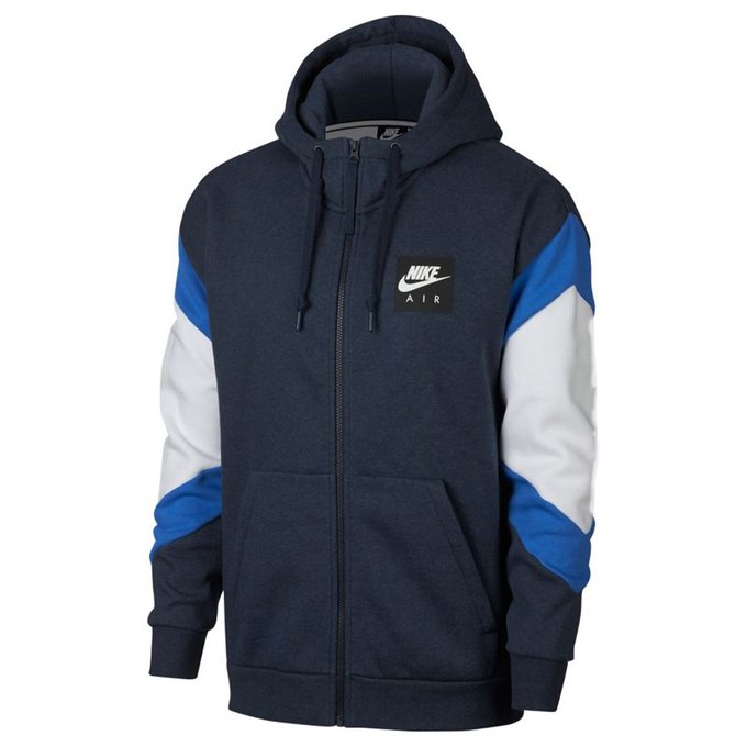 Sweat à capuche bleu marine Nike | La Redoute Sweat à capuche heritage bleu marine Nike | La Redoute