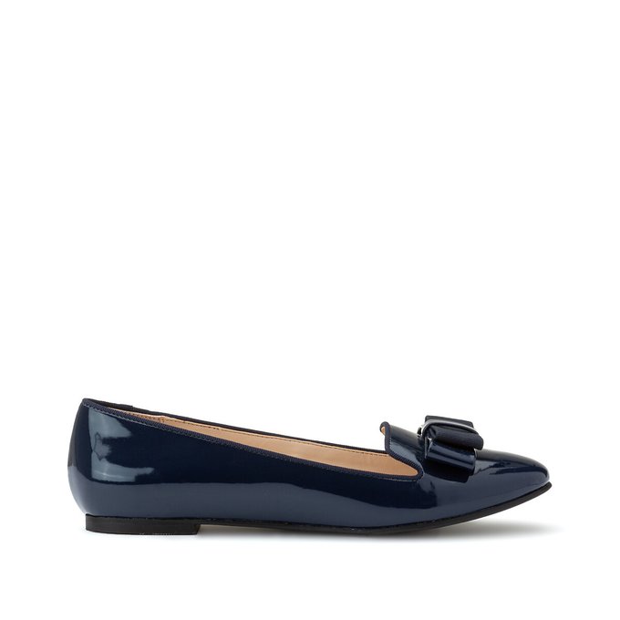 ballerines vernies bleu marine