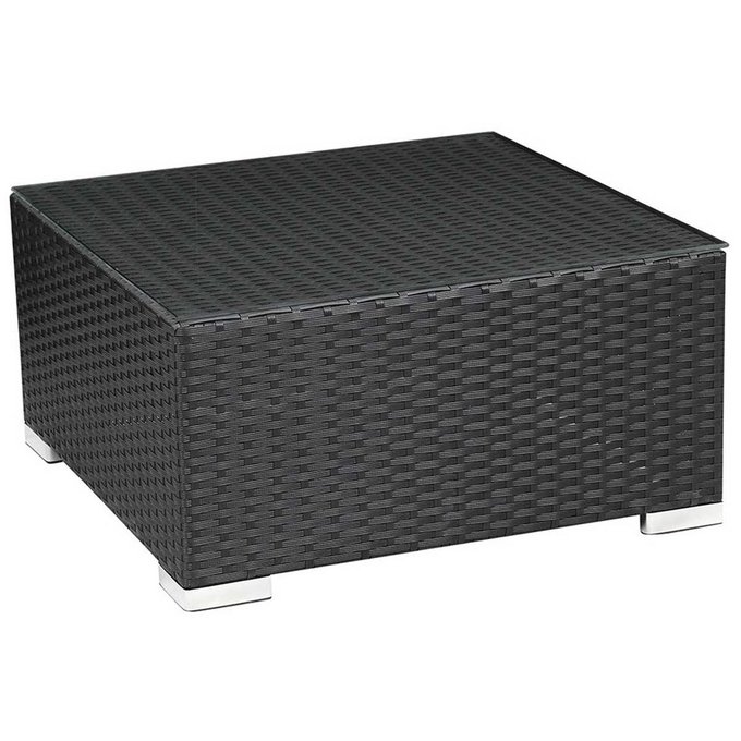 Table Basse Carree Resine Tressee Ibiza Habitat Et Jardin La Redoute