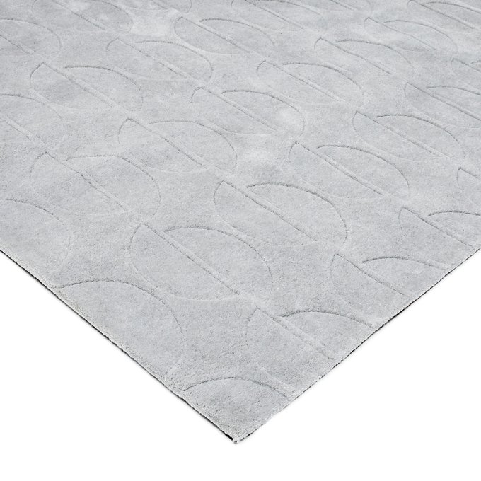 Tapis Gris Clair Rectangulaire L120 X L170 Cm Blizzy