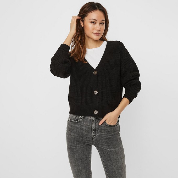 short button cardigan