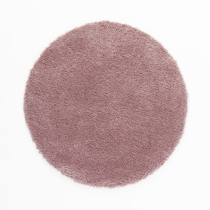 Shaggy Round Rug Pastel Pink La Redoute Interieurs La Redoute