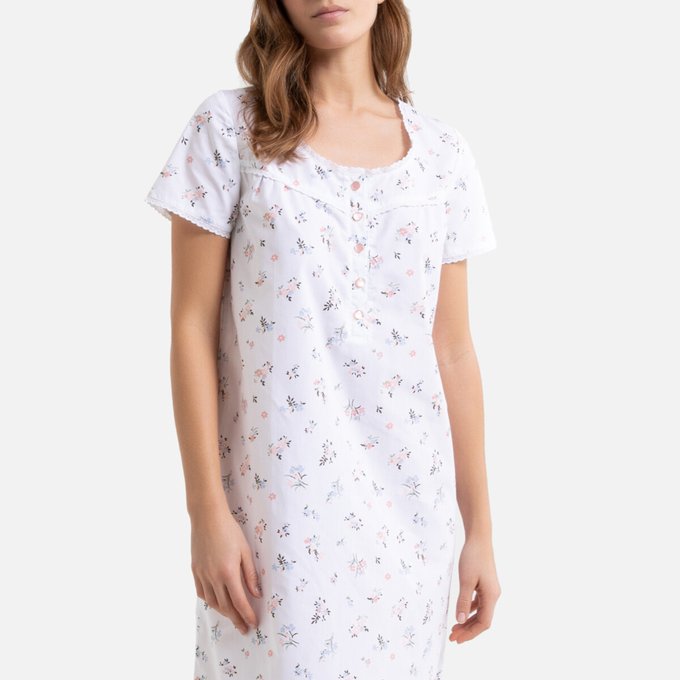 short sleeve cotton nightdress