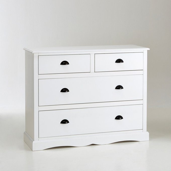 Commode 4 Tiroirs Authentic Style Blanc La Redoute Interieurs