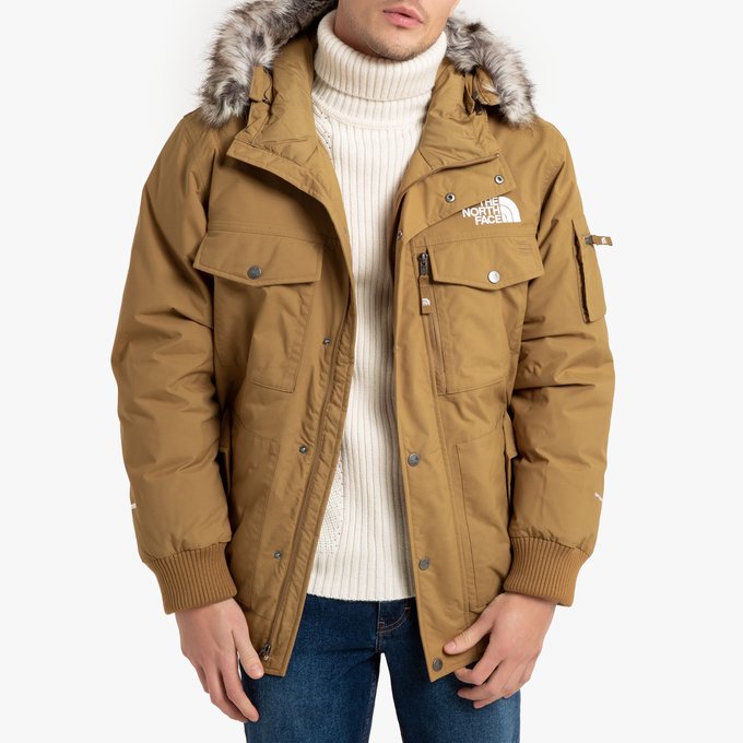 the north face padded jacket khaki