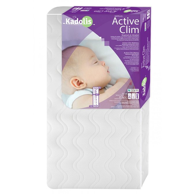 Matelas Bebe Tencel Active Clim Blanc Kadolis La Redoute