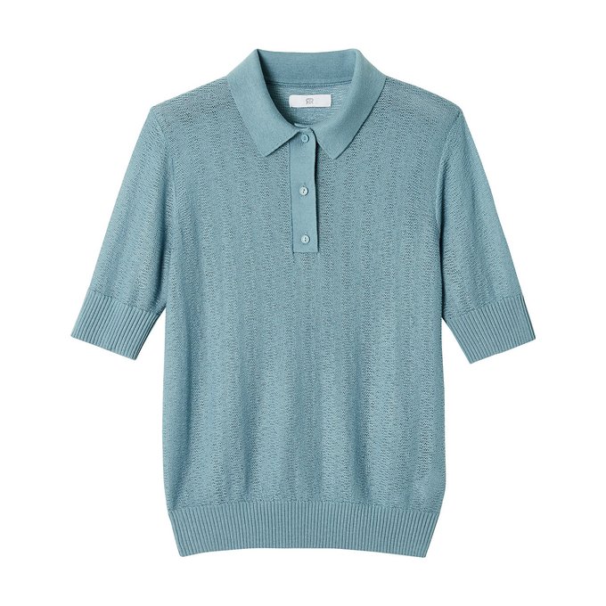 Fine Knit Jumper Sweater Blue La Redoute Collections La Redoute