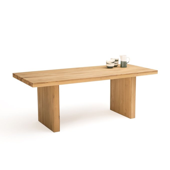 Table A Manger Chene Massif 6 12 Couverts Adelita Chene La