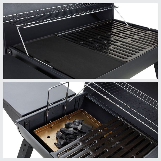 Cook'in garden barbecue au charbon de bois tonino 1 noir Barbecue à Charbon de Bois Tonino 2 avec Cuve Ronde en Acier