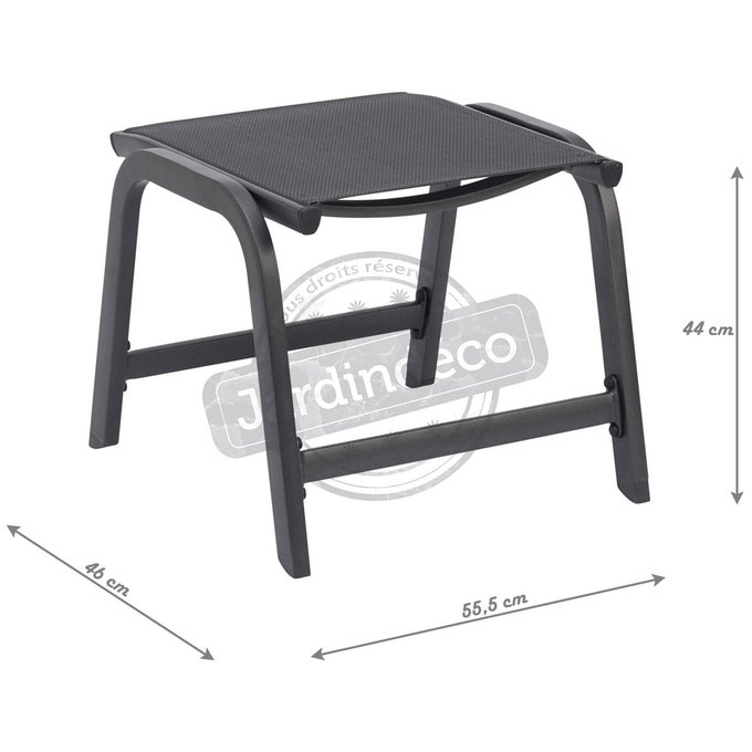 Tabouret De Jardin En Aluminium Easy Anthracite Kettler La Redoute