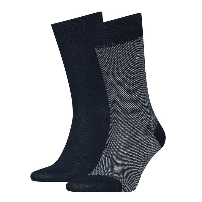 8 paia Tommy Hilfiger Calze da uomo calze classico 43-46 JEANS BLU