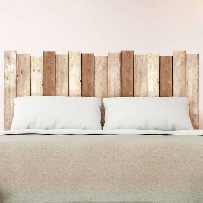 Sticker Mural Tete De Lit Planches De Bois Bois United Labels La
