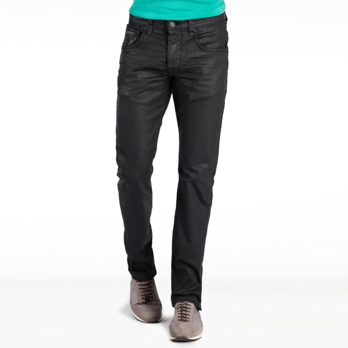 jean slim enduit homme