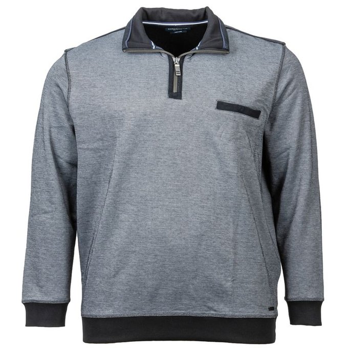 Pull en coton Casa Moda grande taille col V anthracite Pull en coton Casa Moda grande taille col V anthracite