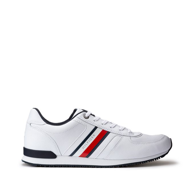 tommy hilfiger signature leather mix trainers