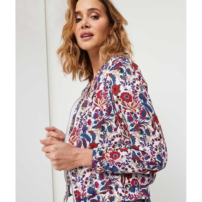 Bomber Fleuri Ecru Grain De Malice La Redoute