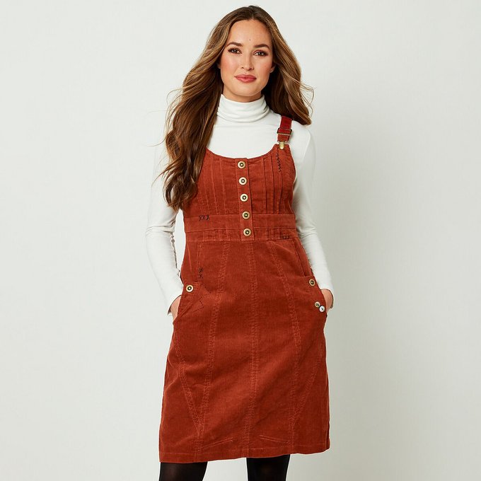 dungaree cotton dress