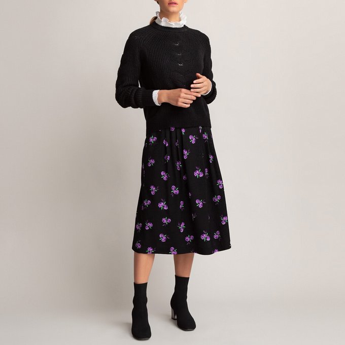 jacquard-patterned skirt