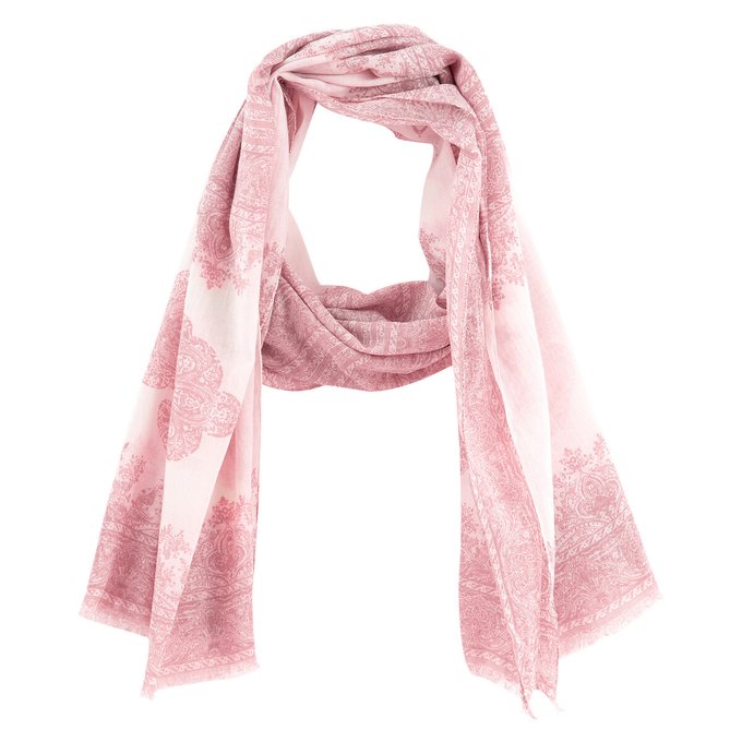 pink cotton scarf