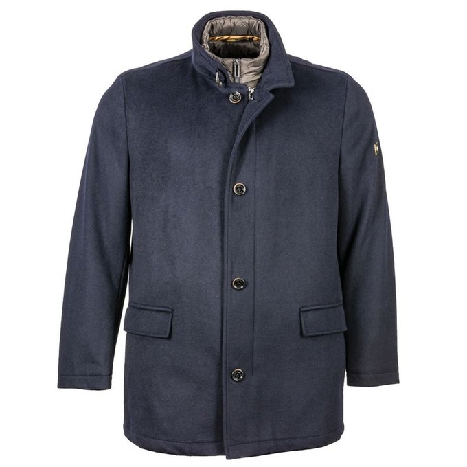 Manteau marine Pierre Cardin | La Redoute Manteau homme PIERRE CARDIN | La Redoute