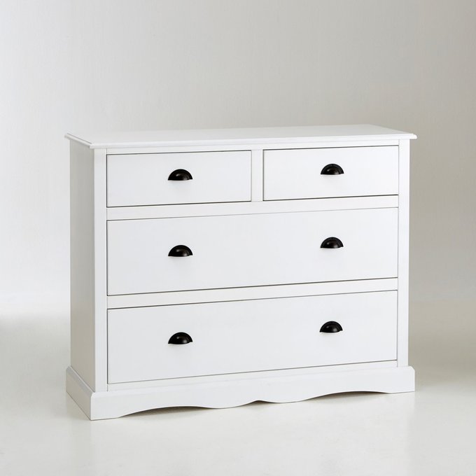 Authentic Style 4 Drawer Chest White La Redoute Interieurs La