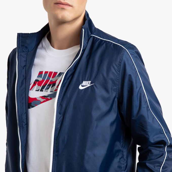 navy and white nike tracksuit