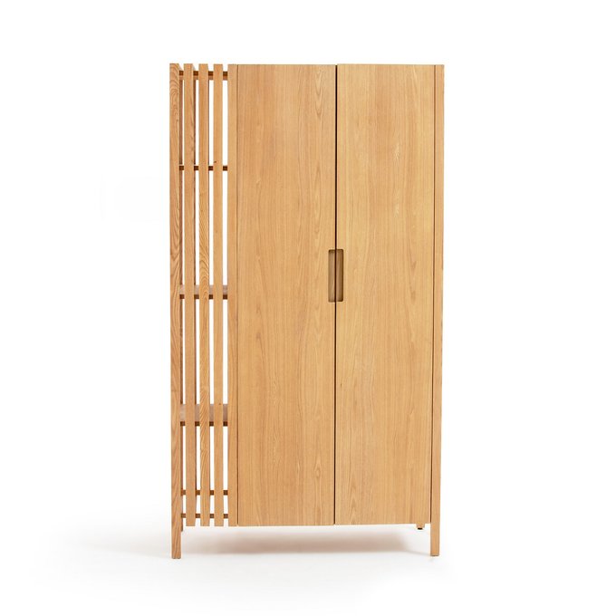 Armoire 2 Portes Lazar La Redoute Interieurs Naturel La Redoute