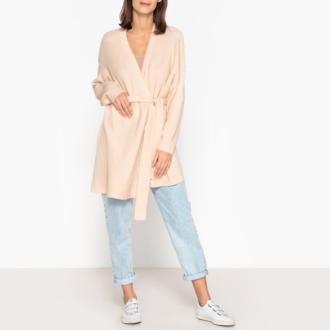 american vintage beige cardigan