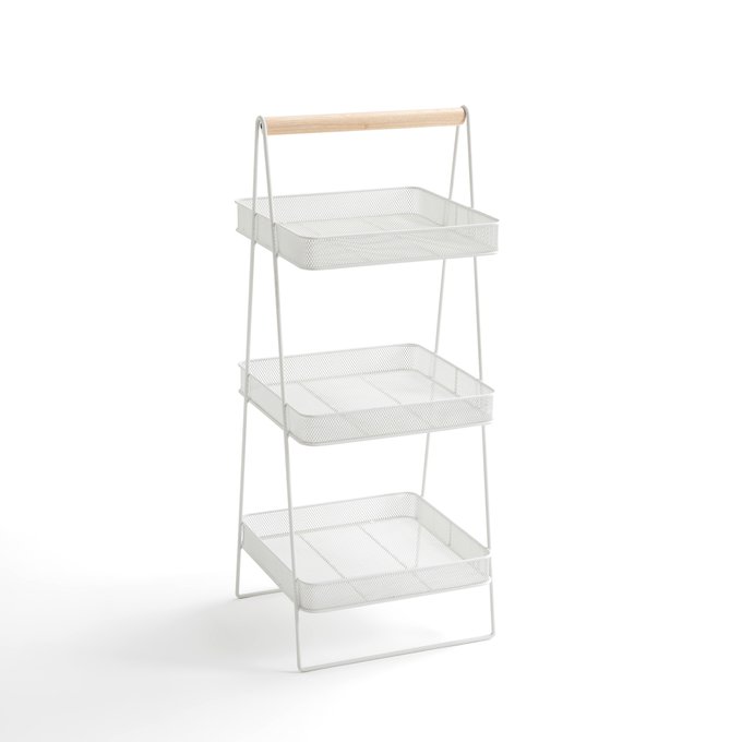 Estivar Free Standing Shelf Unit 3 Tiers White Wood La Redoute Interieurs La Redoute