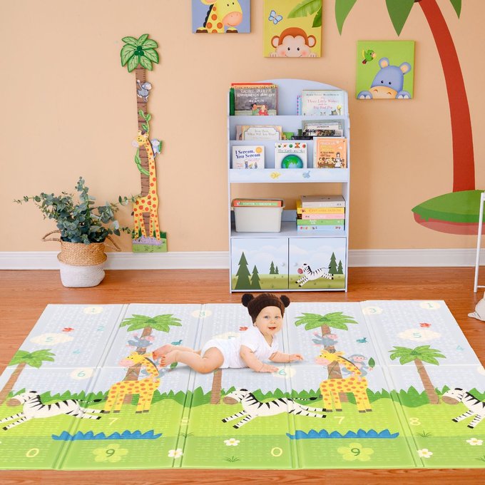 Tapis De Jeu D Eveil Pliable Pour Enfant Bebe Double Face Fantasy Fields Bleu Fantasy Fields La Redoute