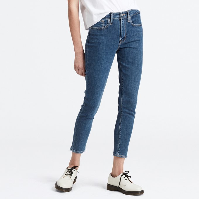 levi's 721 high rise skinny ankle jeans