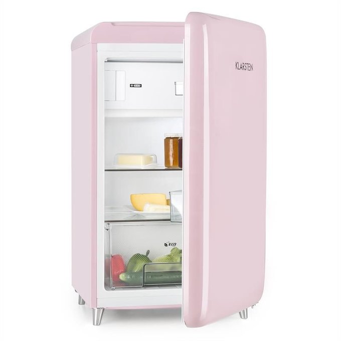 Refrigerateur Retro Popart Rose Klarstein La Redoute