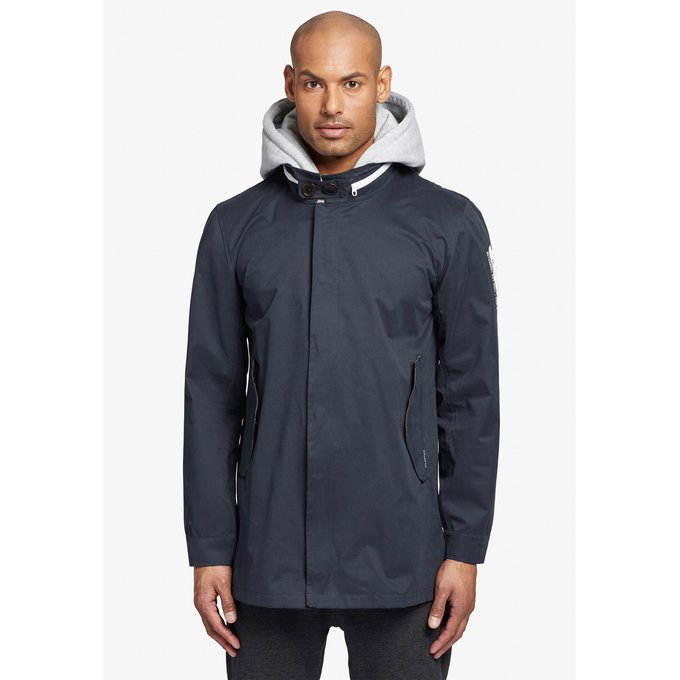 Veste avec empiècement en sweat amobile et capuche phokas Manteau et blouson homme KHUJO | La Redoute