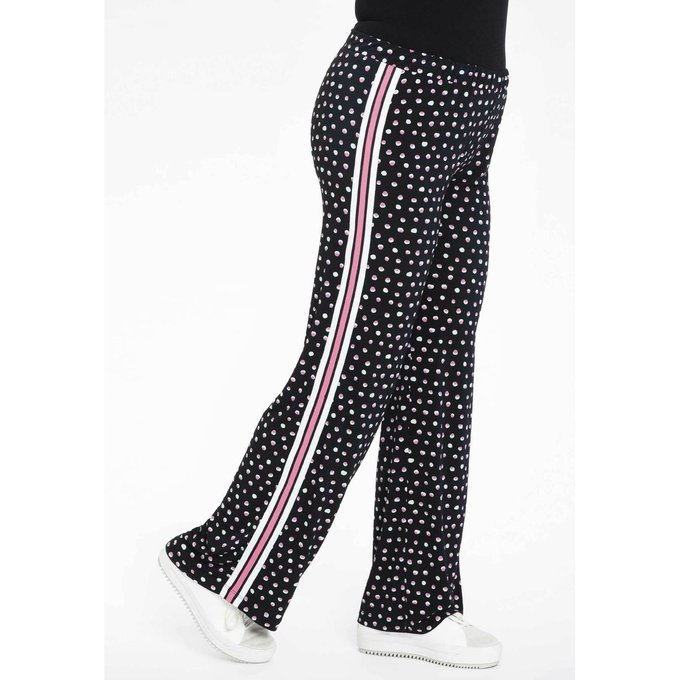 Pantalon Avec Imprime A Pois Noir Yoek La Redoute