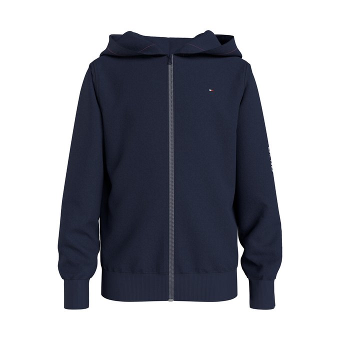 Cotton zip-up hoodie, 10-16 years navy 