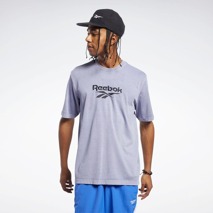 reebok classic t shirt violet