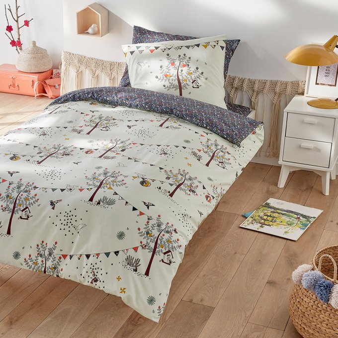 Lula Printed Cotton Duvet Cover Printed La Redoute Interieurs La