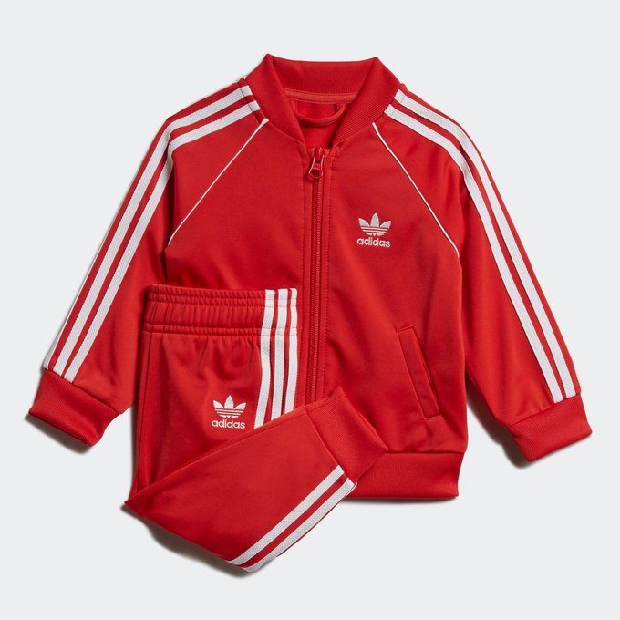 survetement rouge adidas