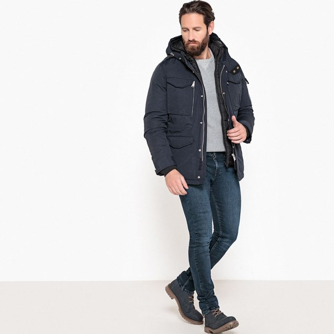 Parka mi longue à capuche smith 18 Schott | La Redoute Parka m53x longue chaude à capuche Schott | La Redoute