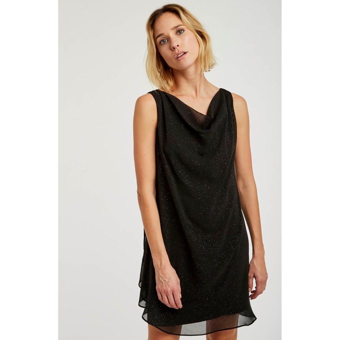 Robe Sans Manches Pailletée Noir Naf Naf La Redoute