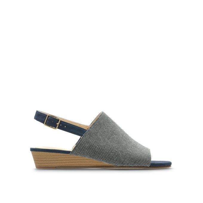 clarks grey wedge sandals
