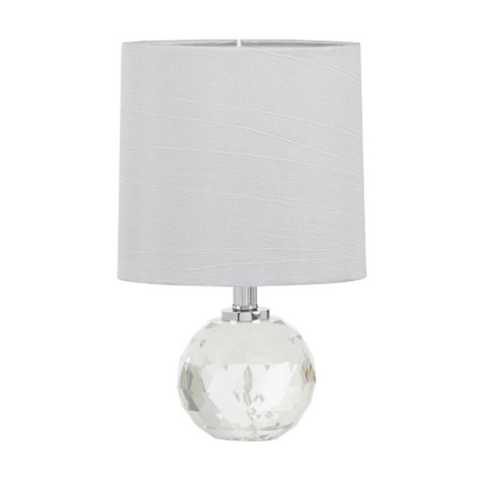 silver crystal table lamp