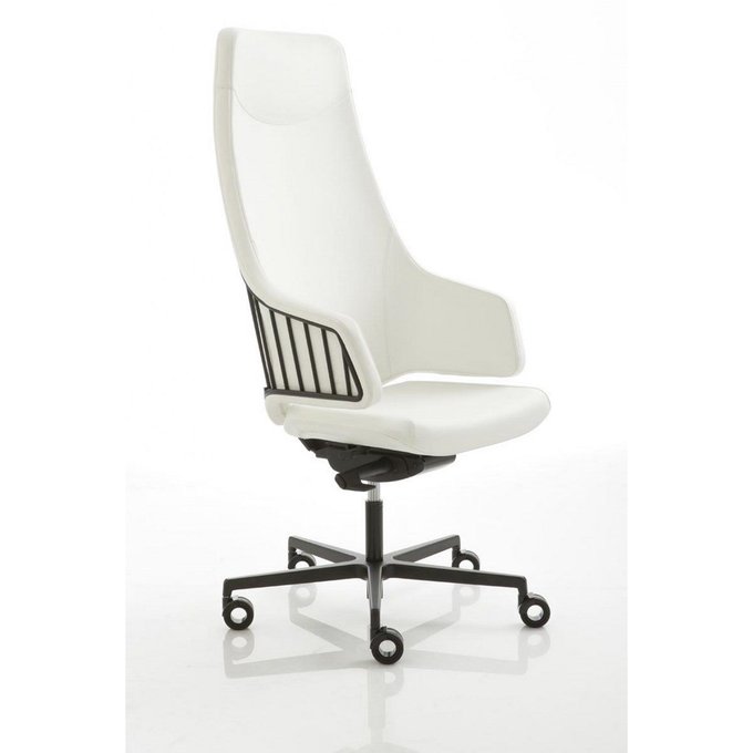 Fauteuil De Bureau Dossier Haut London Blanc Seanroyale La Redoute