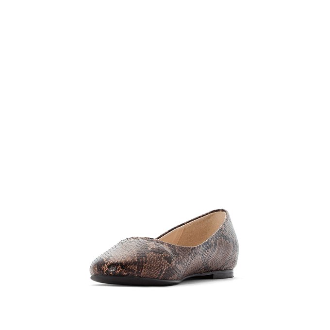 wide fit snake print shoes