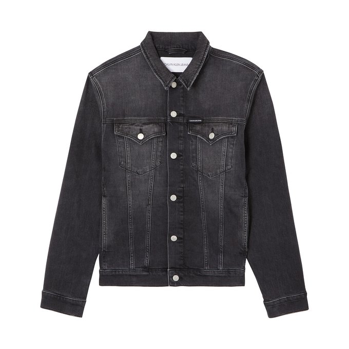 calvin klein black denim jacket