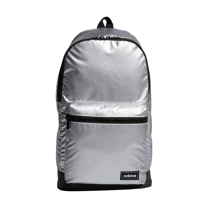 silver adidas backpack