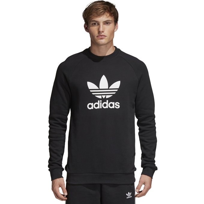 Logo sweatshirt , black, Adidas 