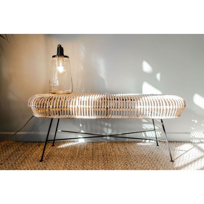 Banc Enfant Rotin Et Metal Naturel Saudara Collections La Redoute