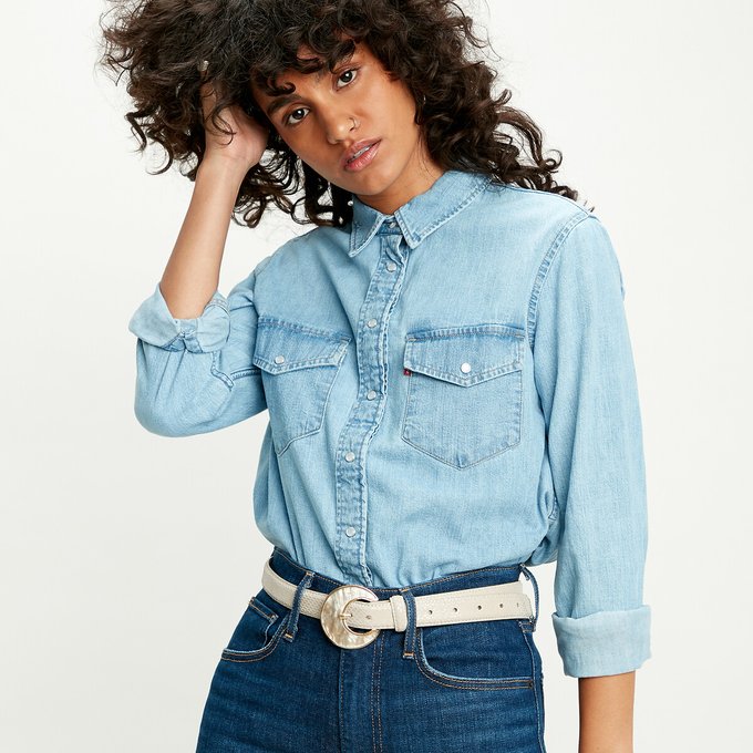 levis aubrey western dress