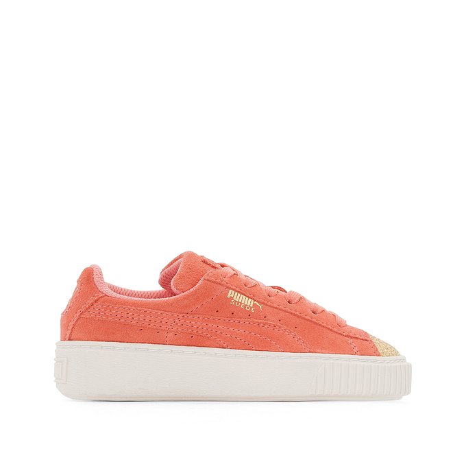 puma suede platform floral femme